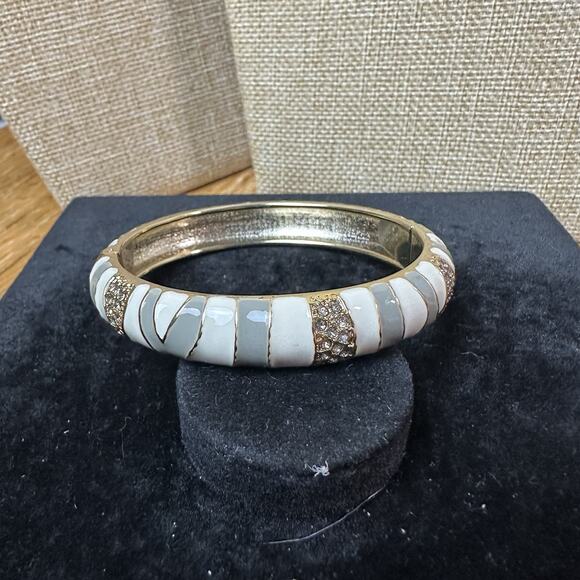 Sequin Nordstrom Multicolor Gold Tone Statement Enamel Bangle Bracelet # 221 - Picture 1 of 3